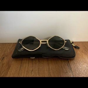 QUAY x KYLIE Gold Sunglasses